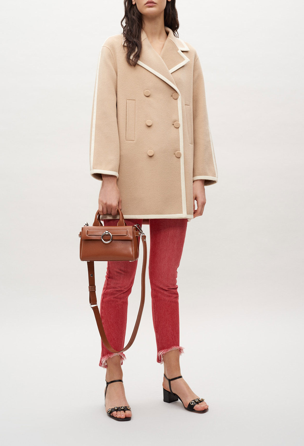 Cross-fastening sailor jacket Cross-fastening sailor jacket