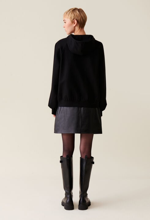 Black oversized hoodie