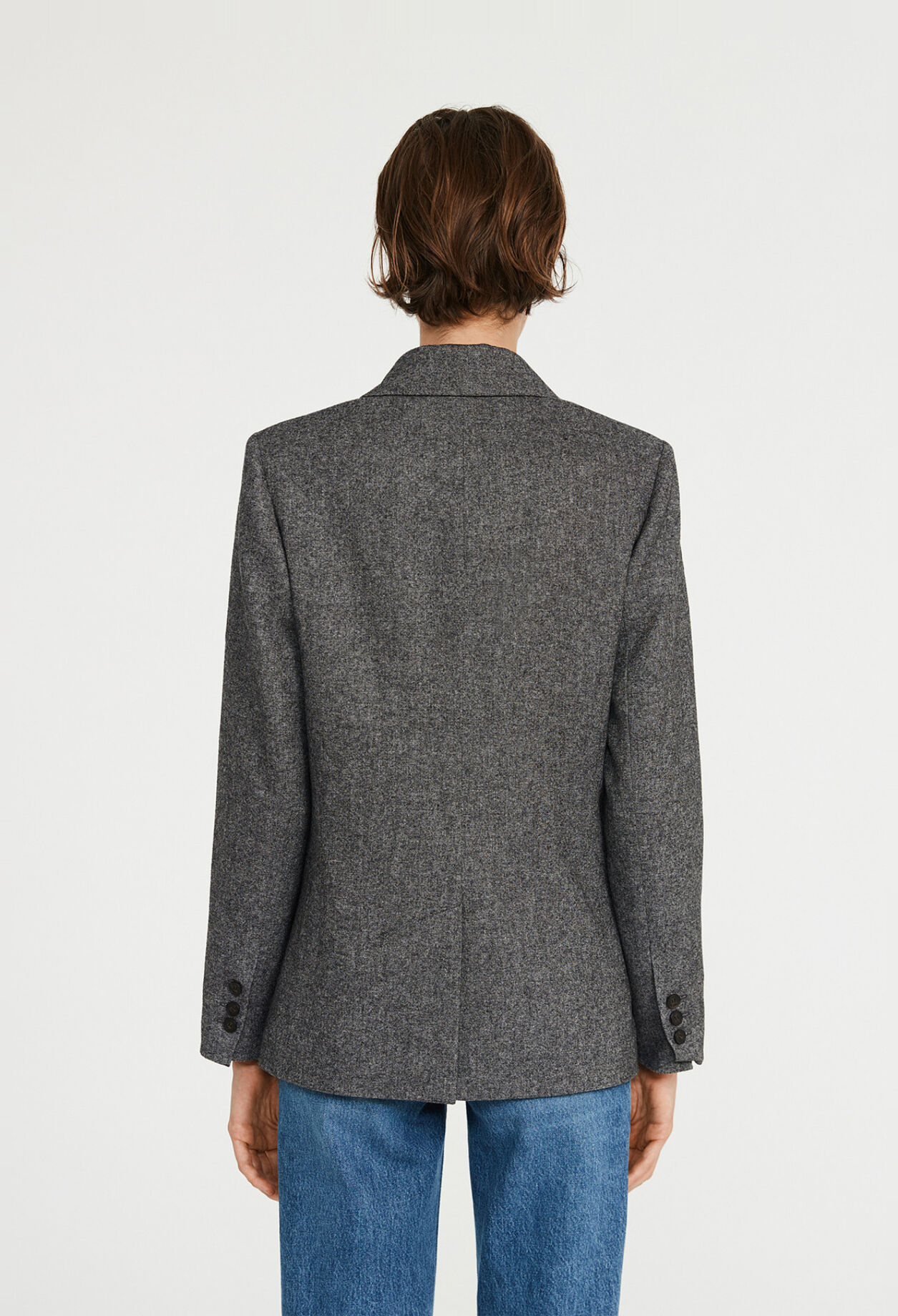 Veste gris chiné tailleur