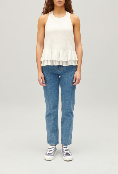 Ruffled crop top