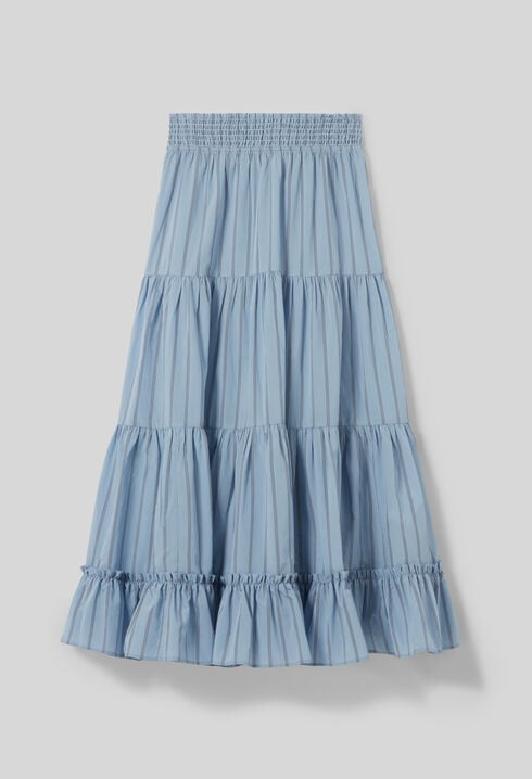 Long striped skirt
