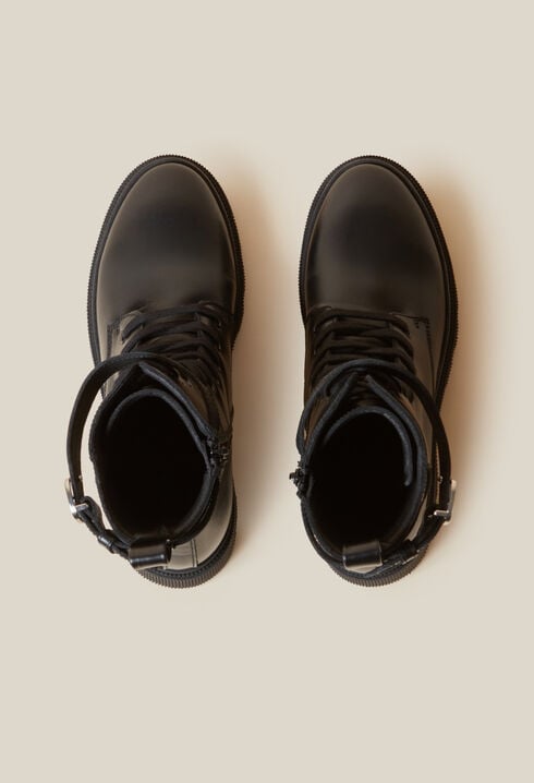 High Leather Ranger Boots