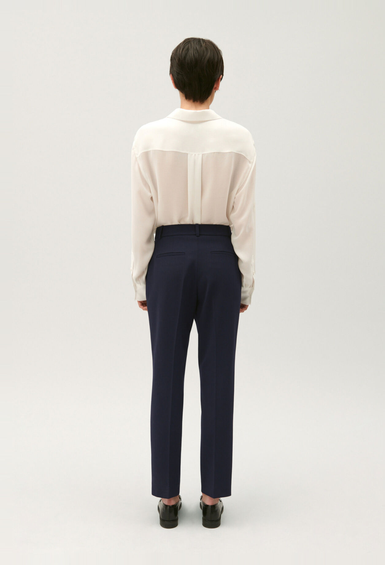 Plain tailored trousers