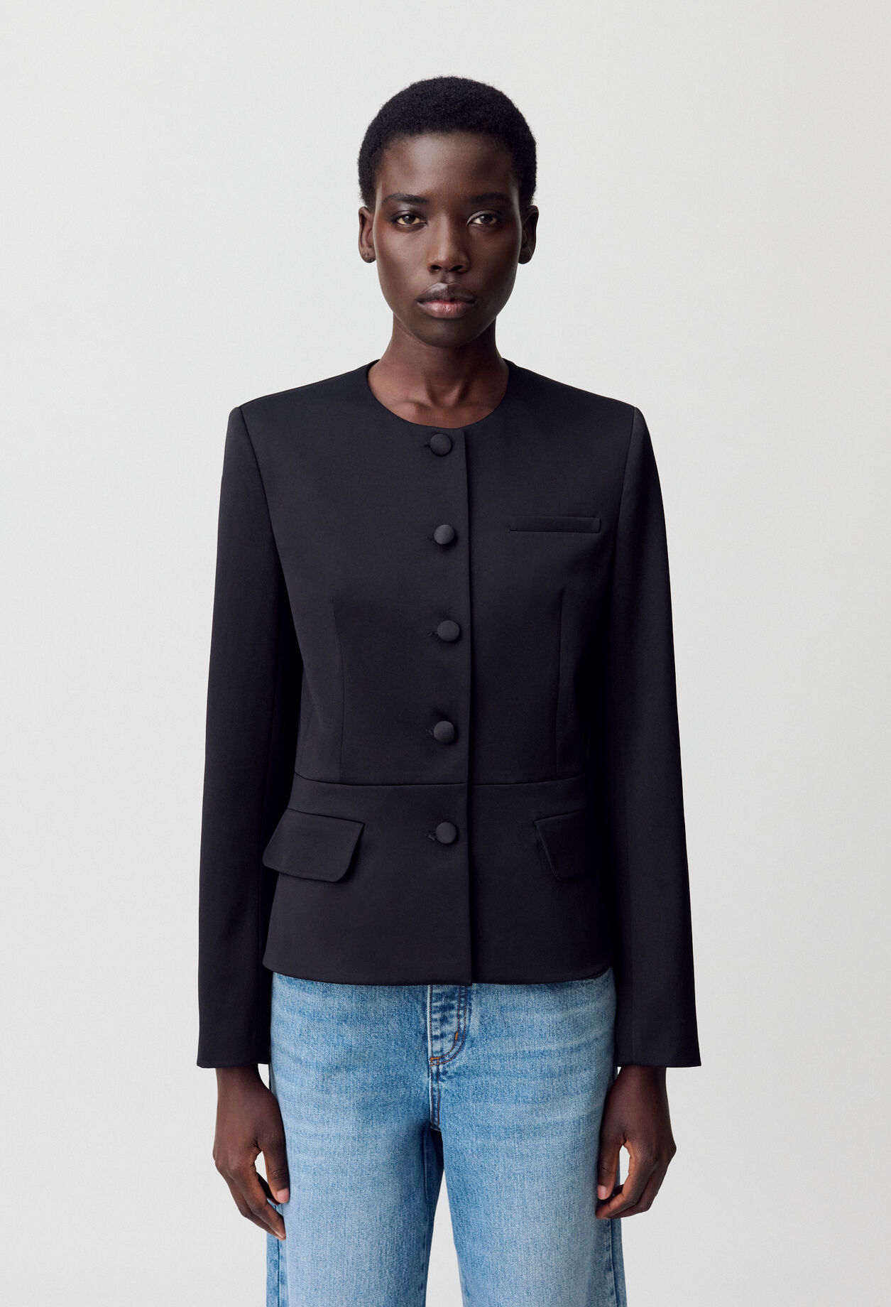 Fitted Satin Jacket Fitted Satin Jacket