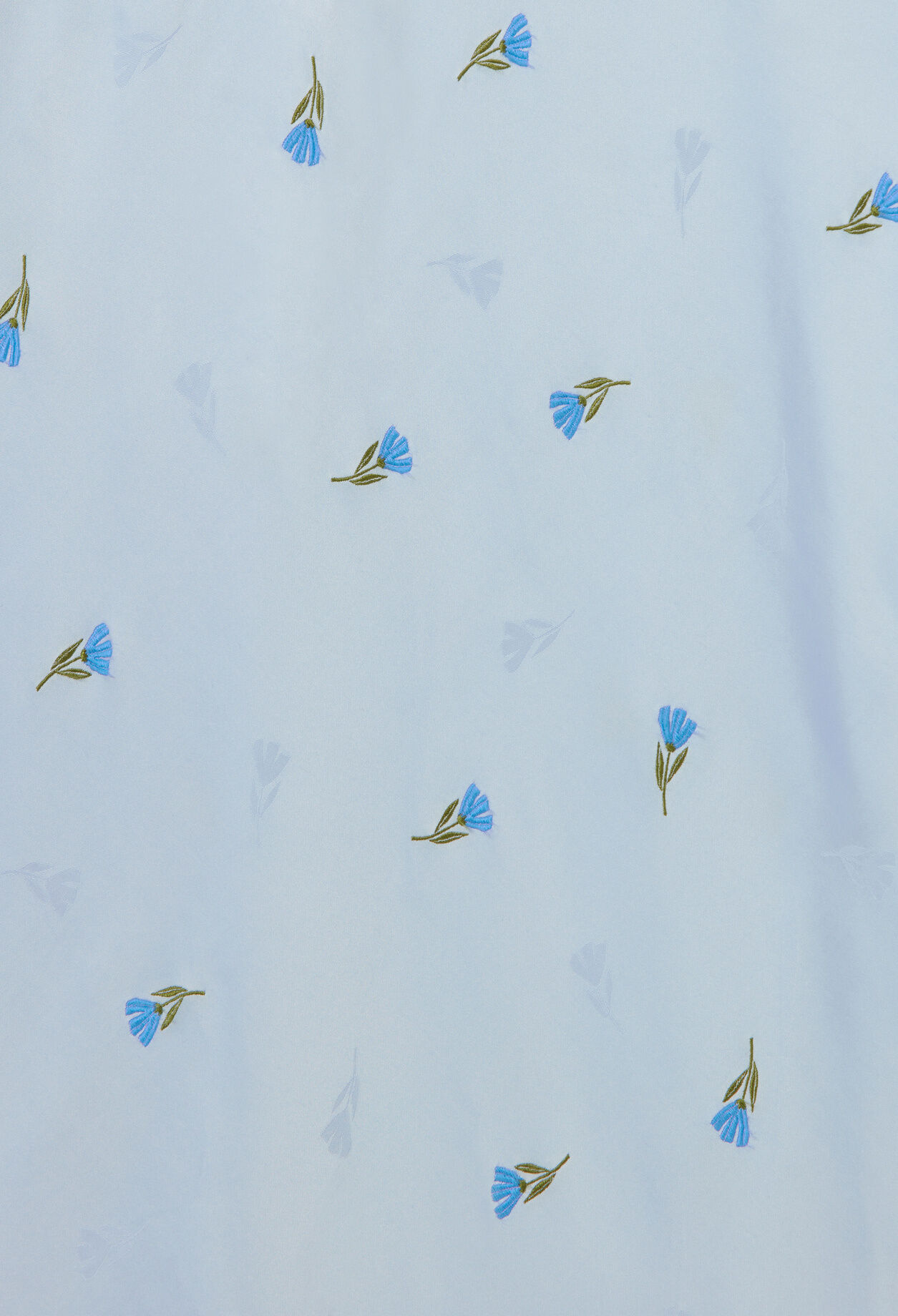 Floral satin skirt