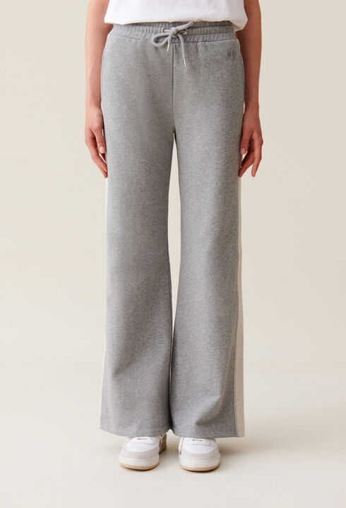 Contrasting grey comfort trousers
