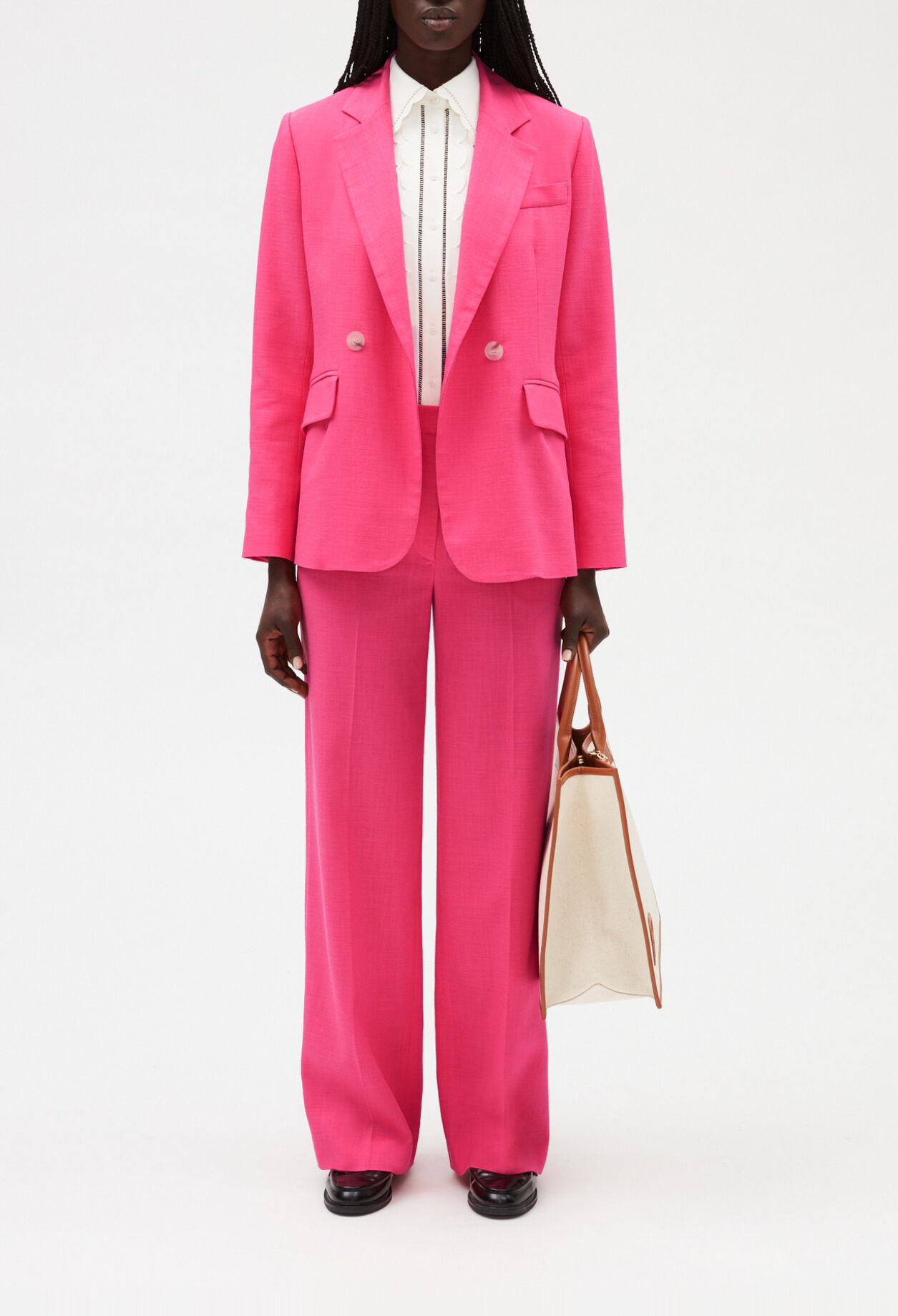 Pink suit jacket
