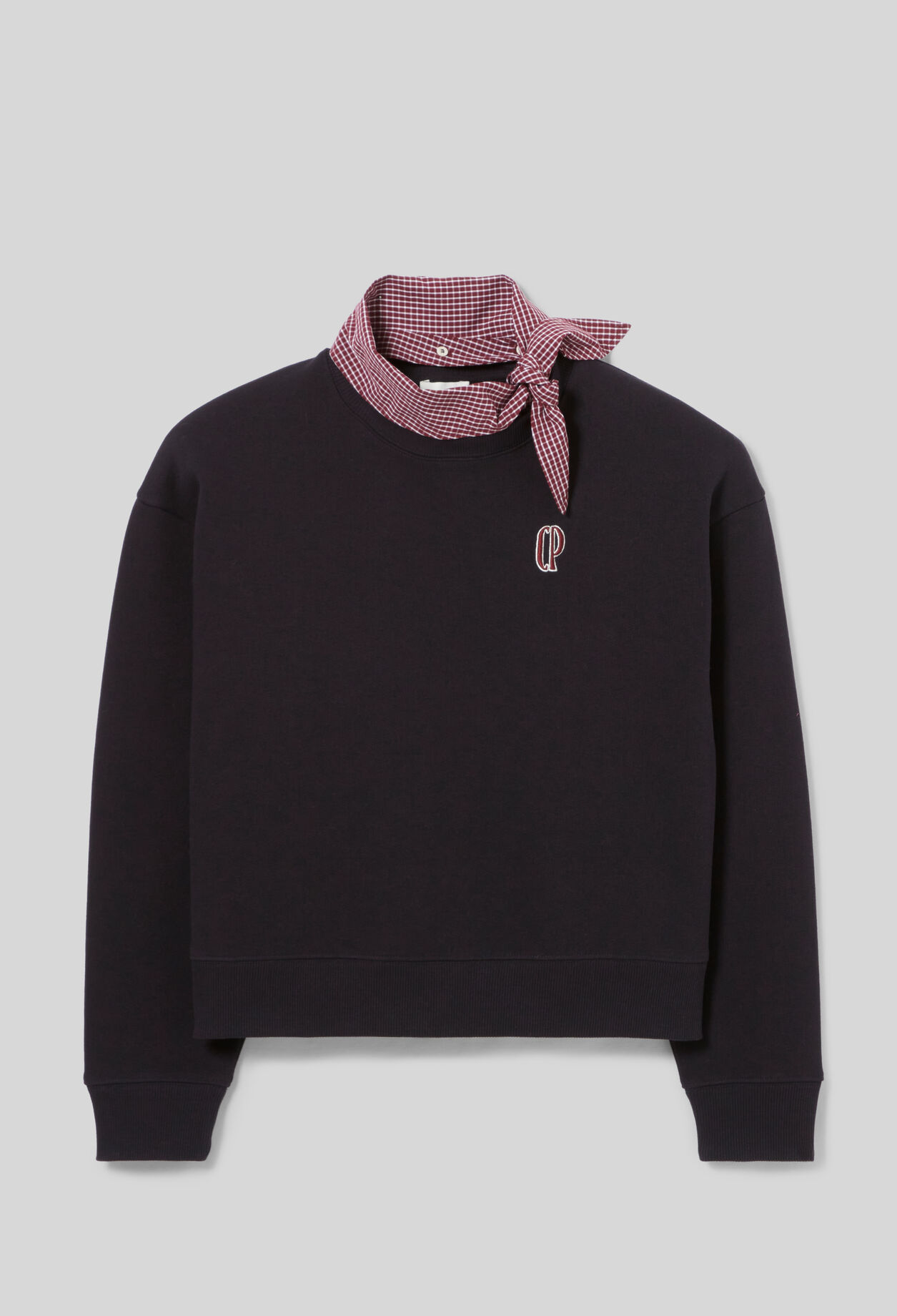 Scarf Collar Sweatshirt Scarf Collar Sweatshirt