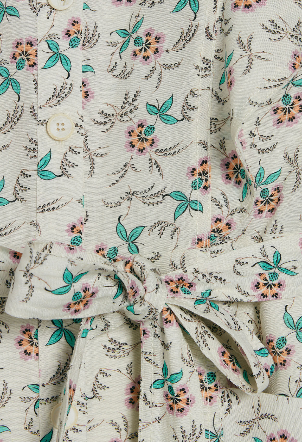 Robe fleurie à volants