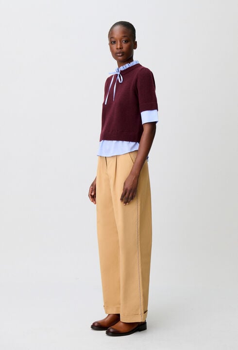 Striped wool jumper