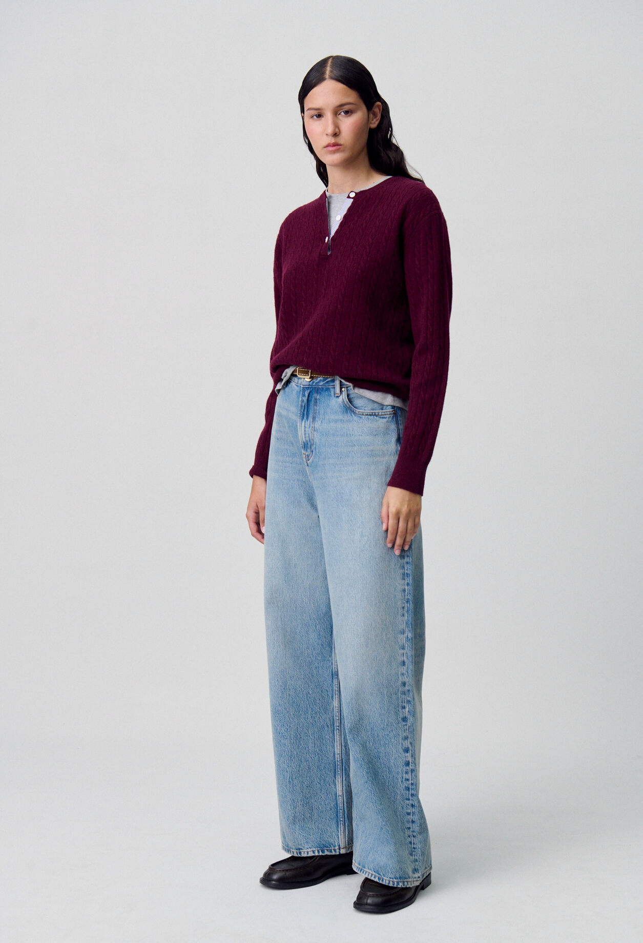 Henley Knit Sweater Henley Knit Sweater