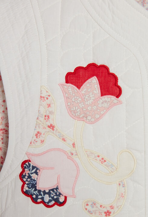 Blouson blanc matelass&eacute;
