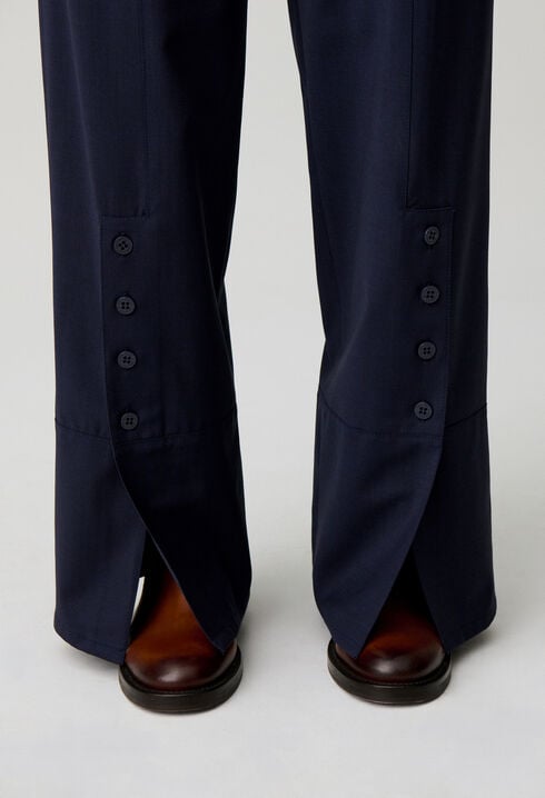 Wool blend trousers