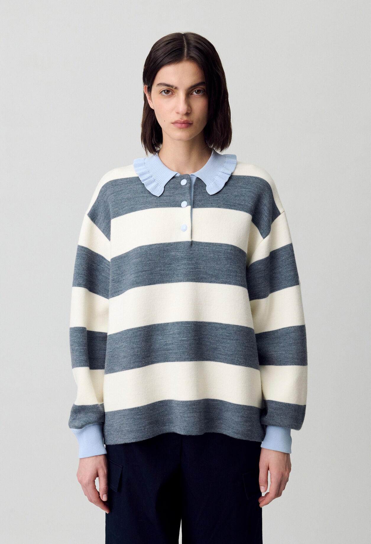 Striped Polo Jumper Striped Polo Jumper