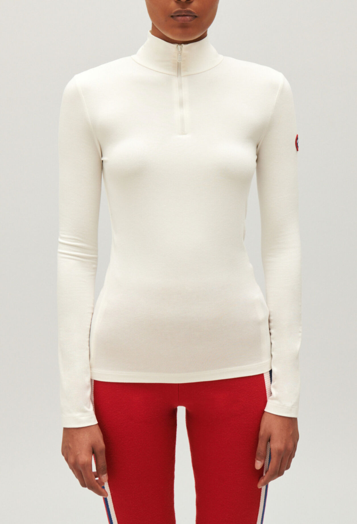 T-shirt with high neck