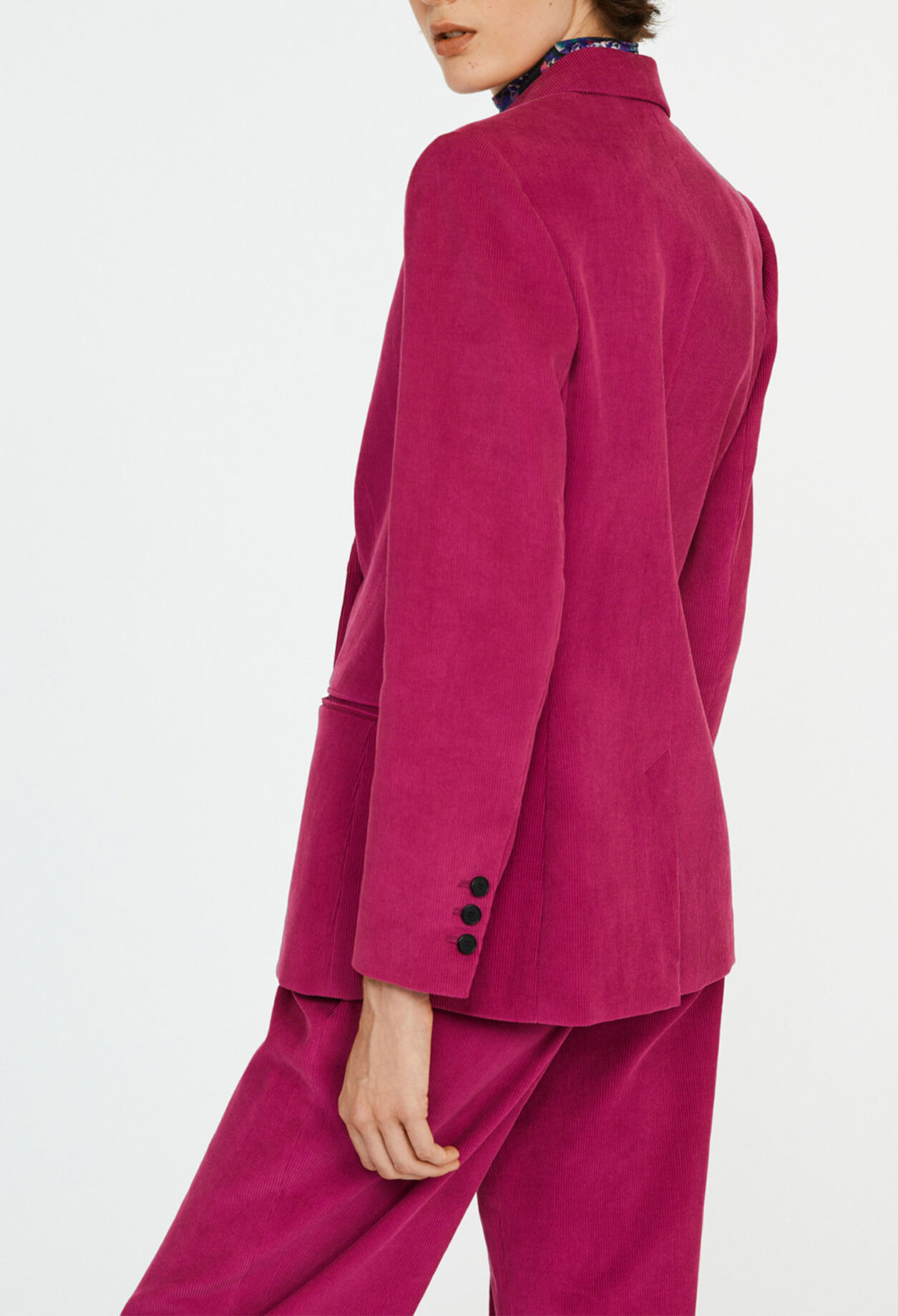 Veste croisé velours