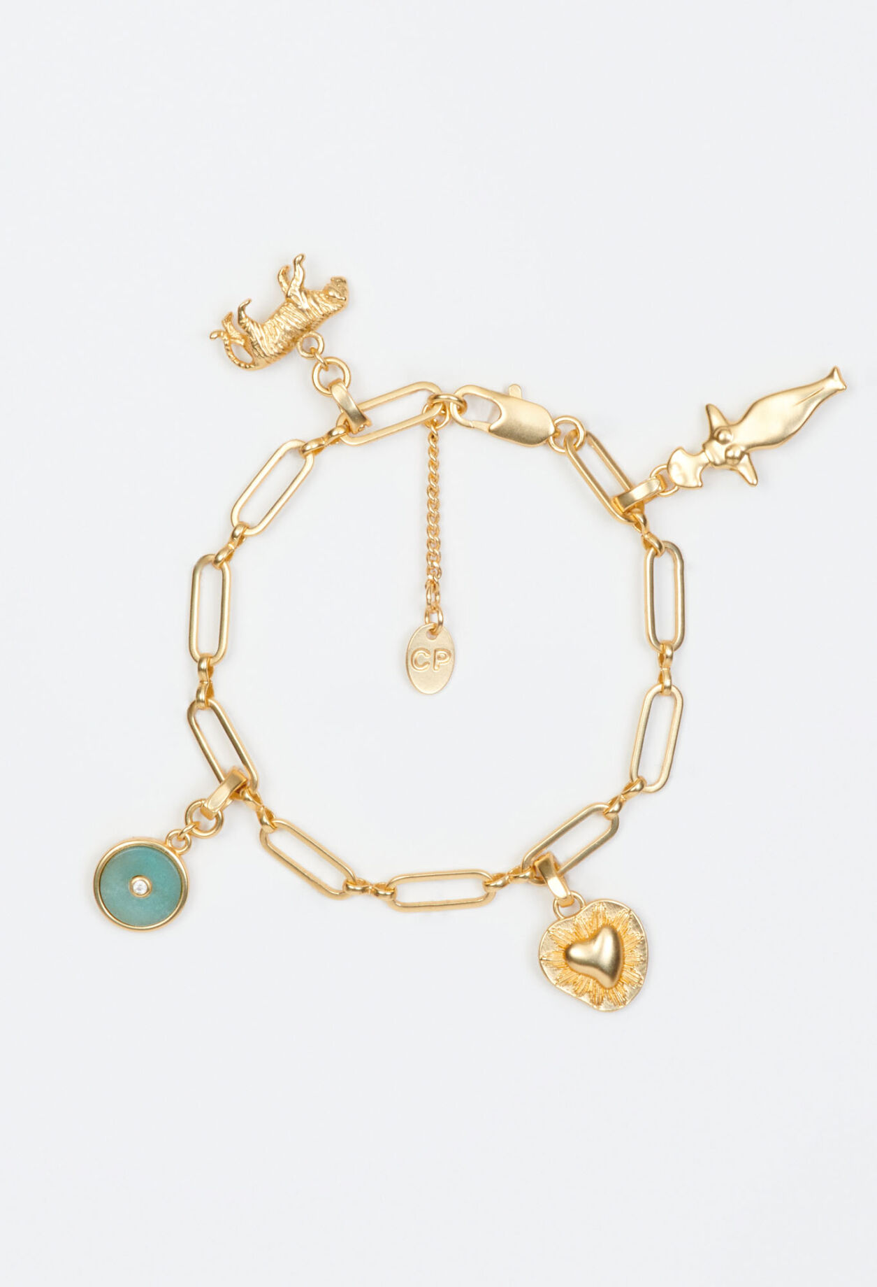 Gold link bracelet