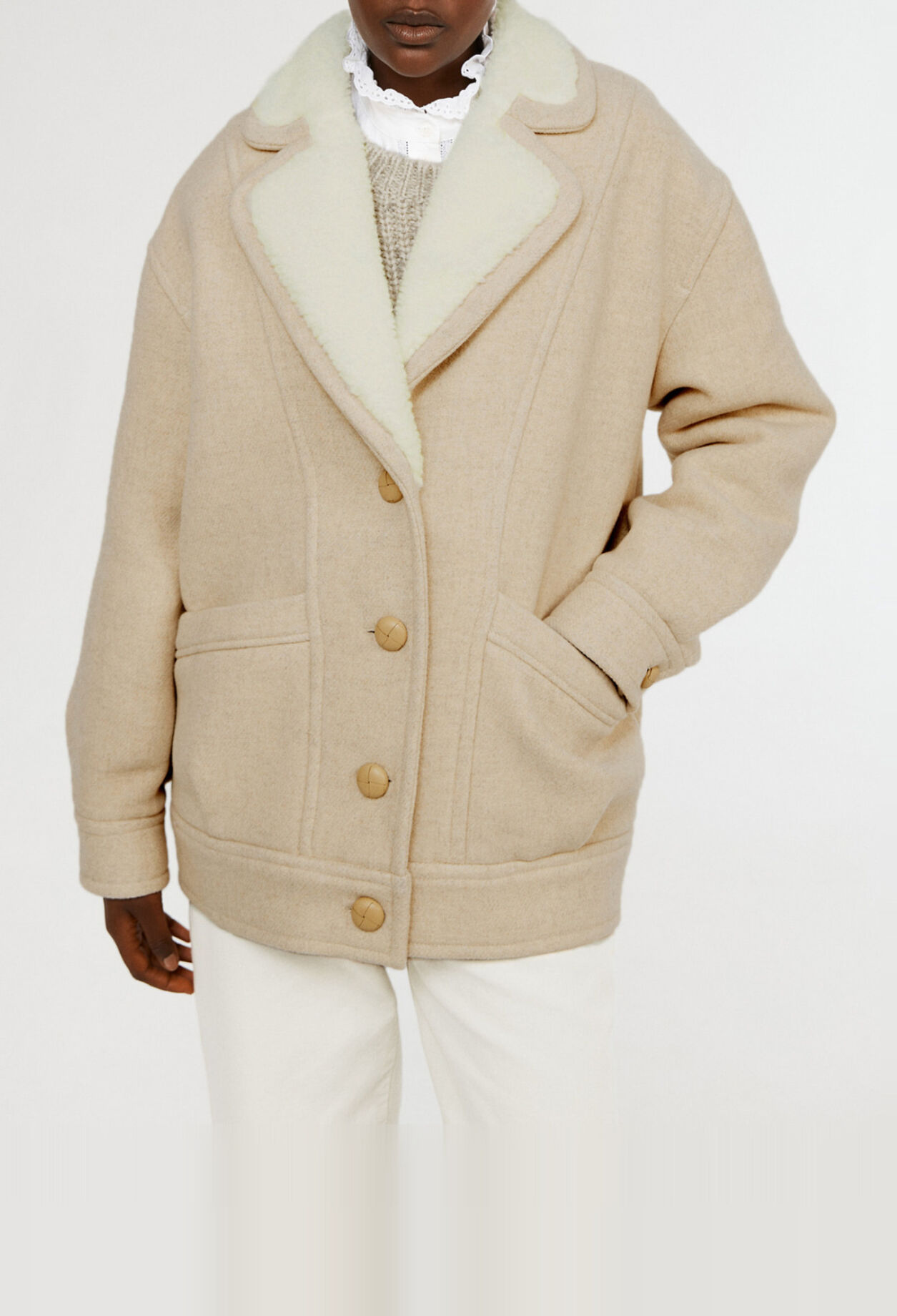 Short wool coat Short wool coat