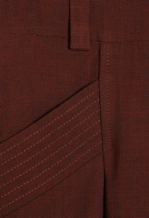 Pantalon marron tailleur