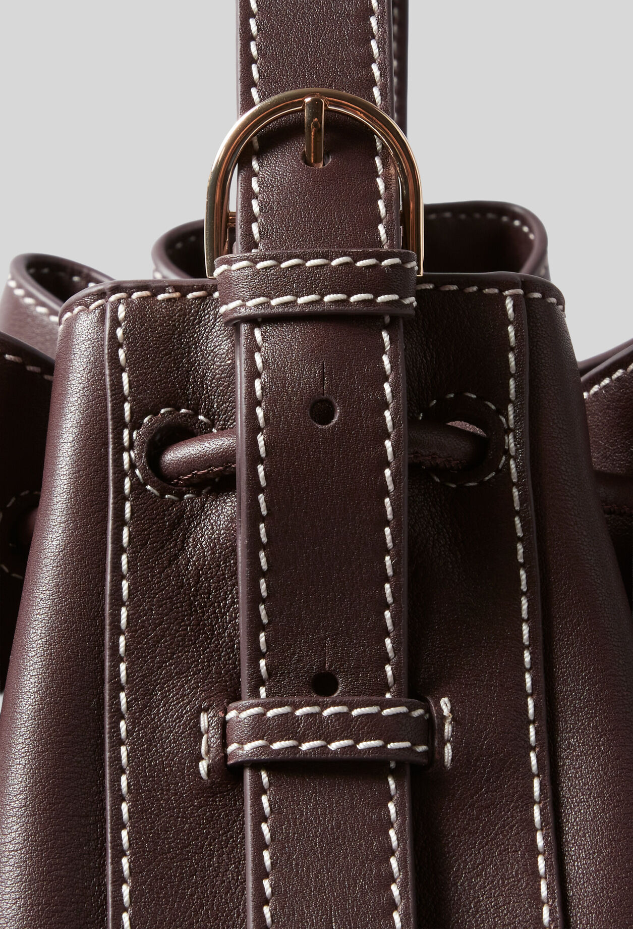 Large Leather Bucket Bag