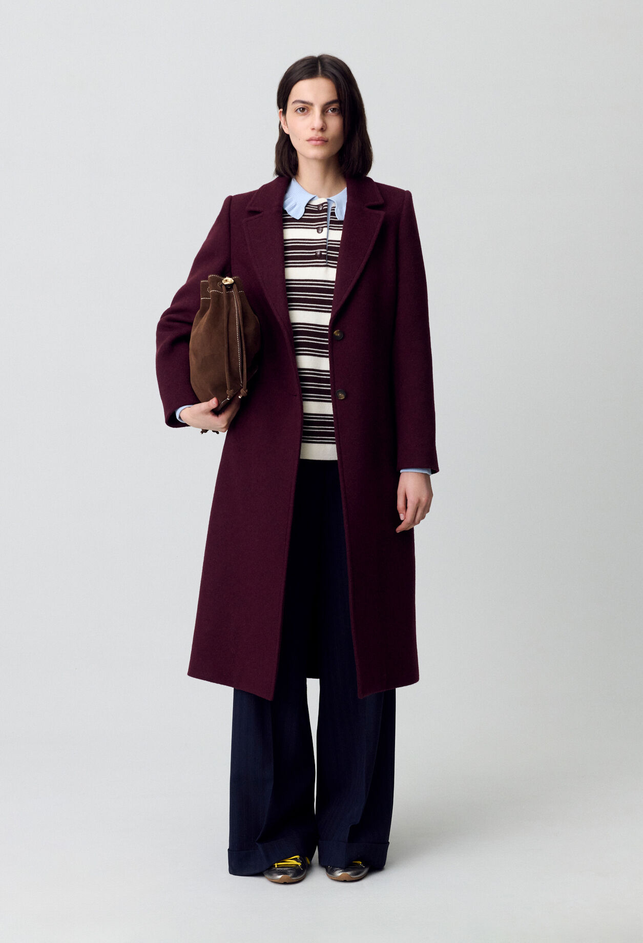 Long double-breasted wool coat Long double-breasted wool coat