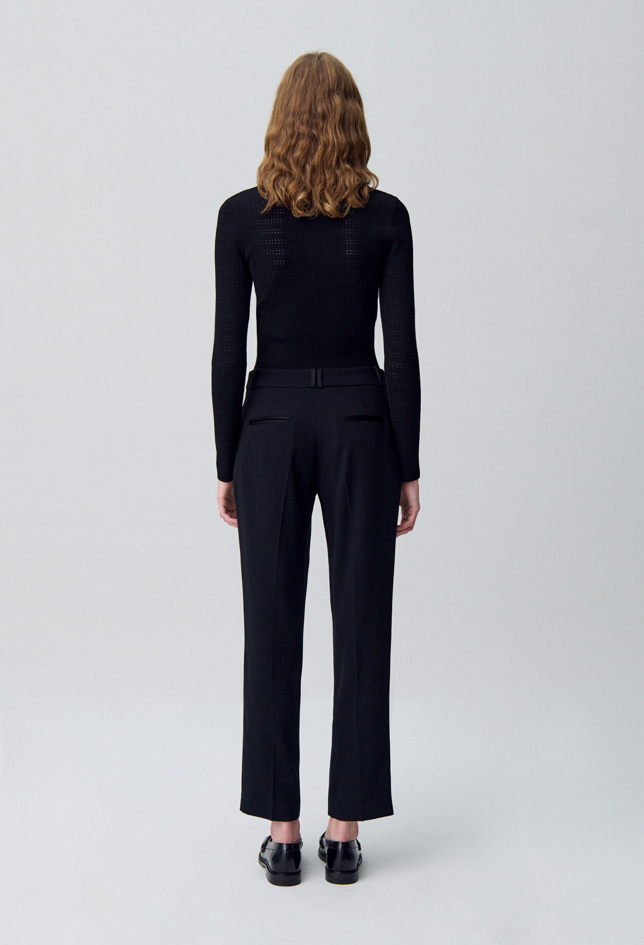 Plain tailored trousers