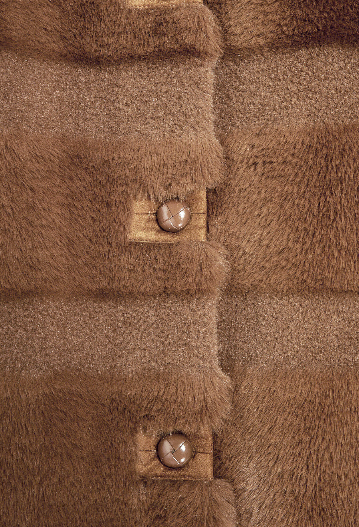 Manteau marron fausse fourrure