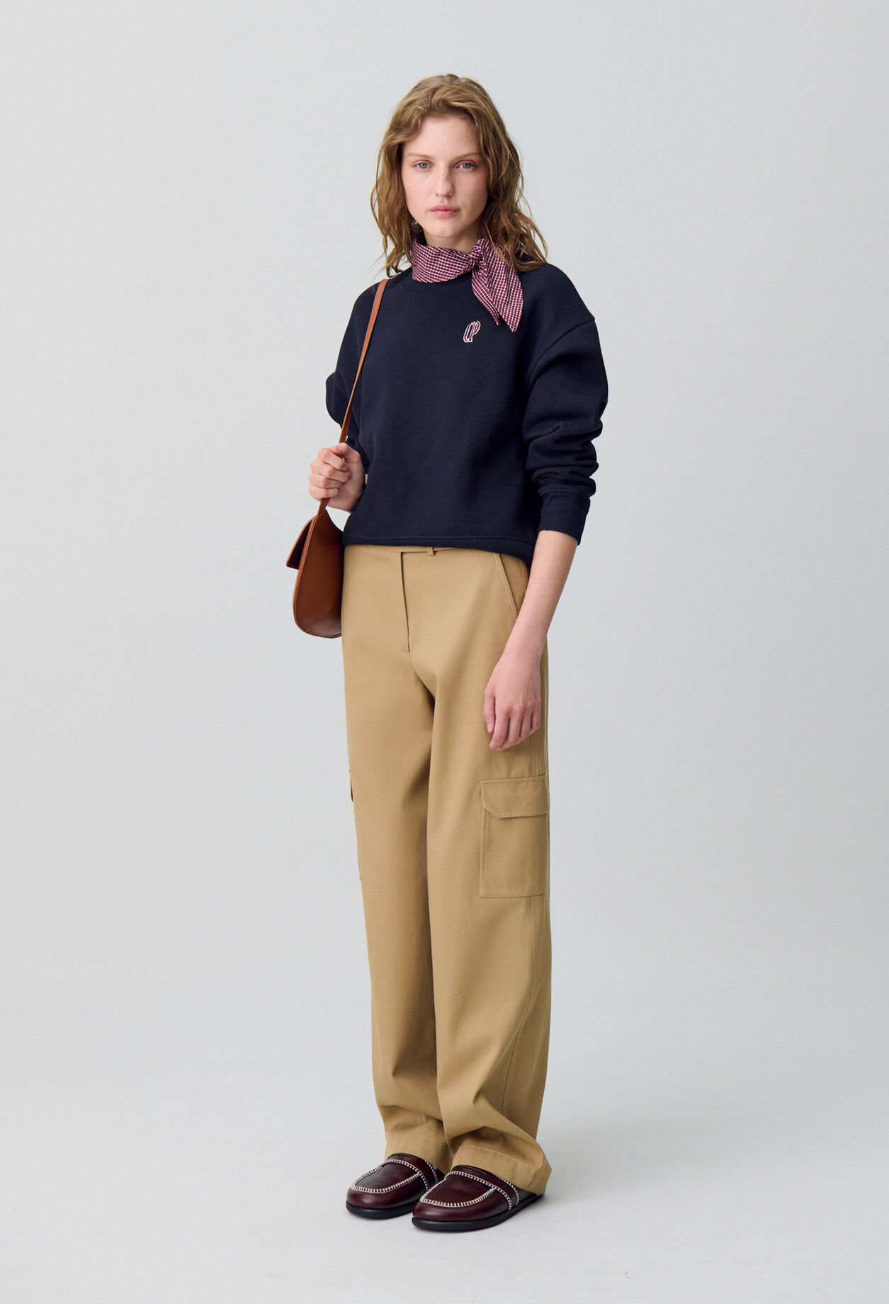 Scarf Collar Sweatshirt Scarf Collar Sweatshirt