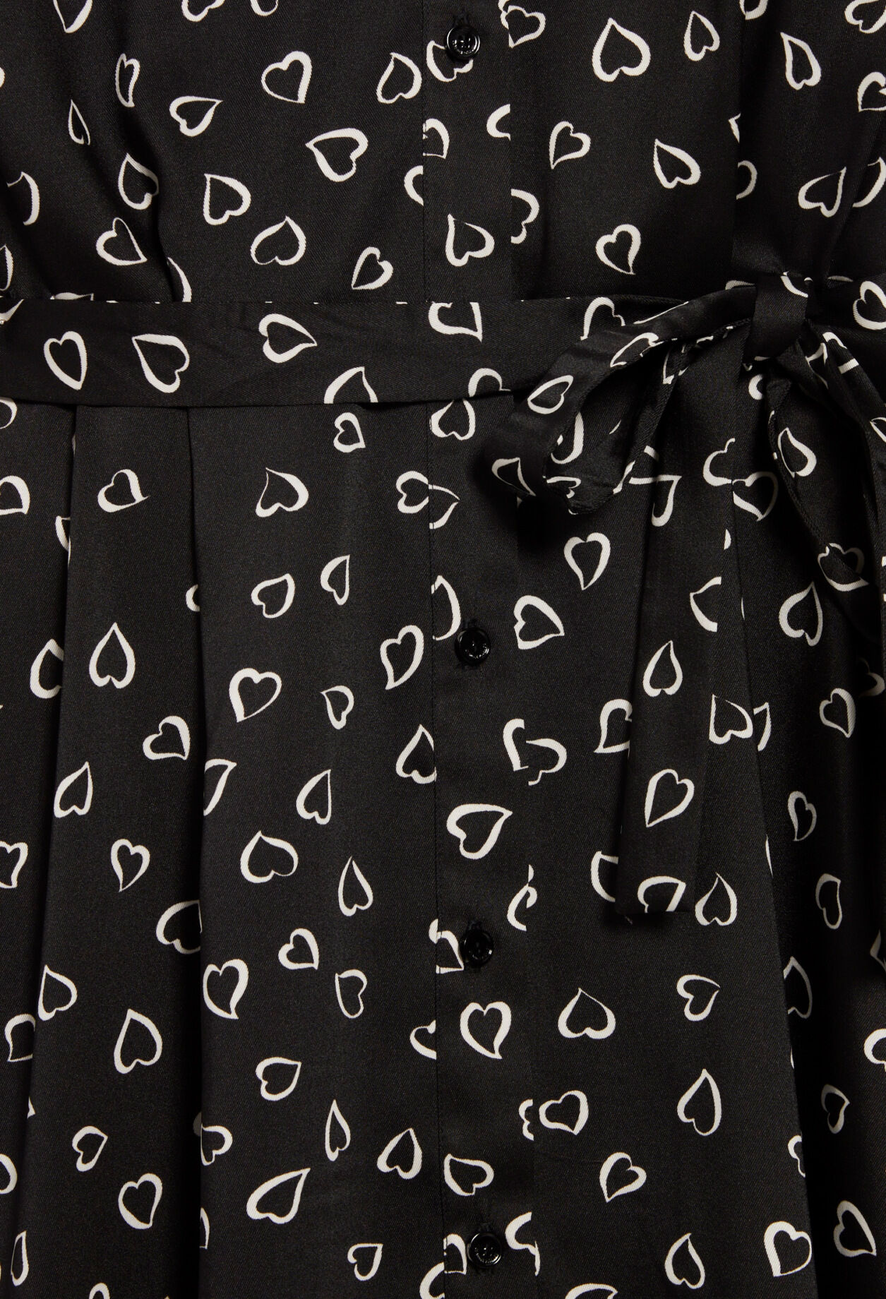Short heart print dress