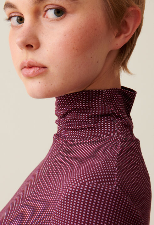 Fitted Funnel Neck Top