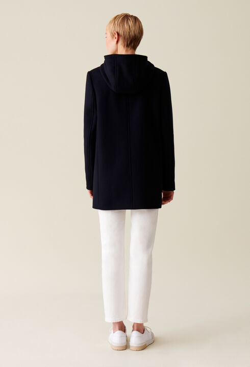 Black hooded coat Black hooded coat