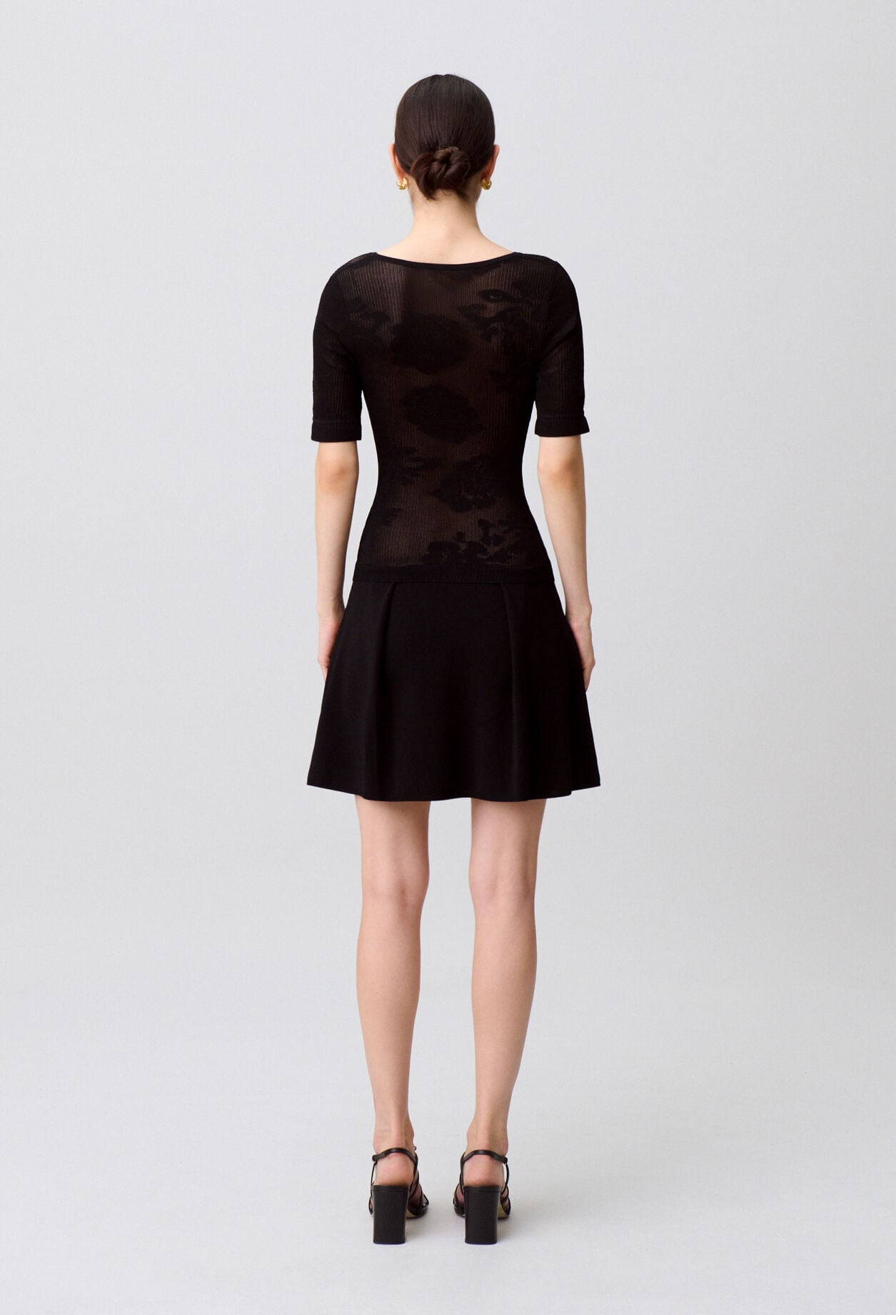 Floral knit dress