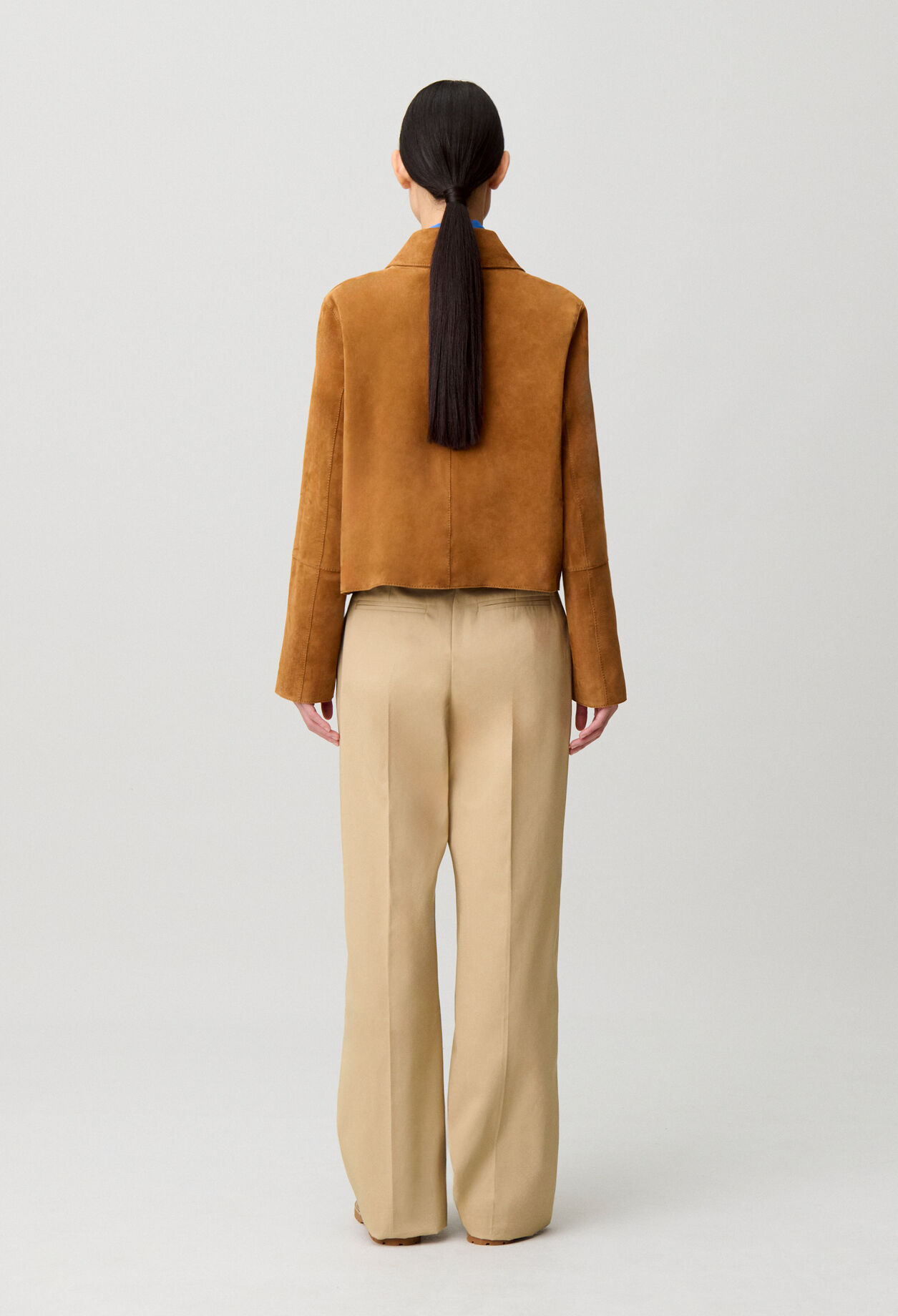 Suede leather jacket