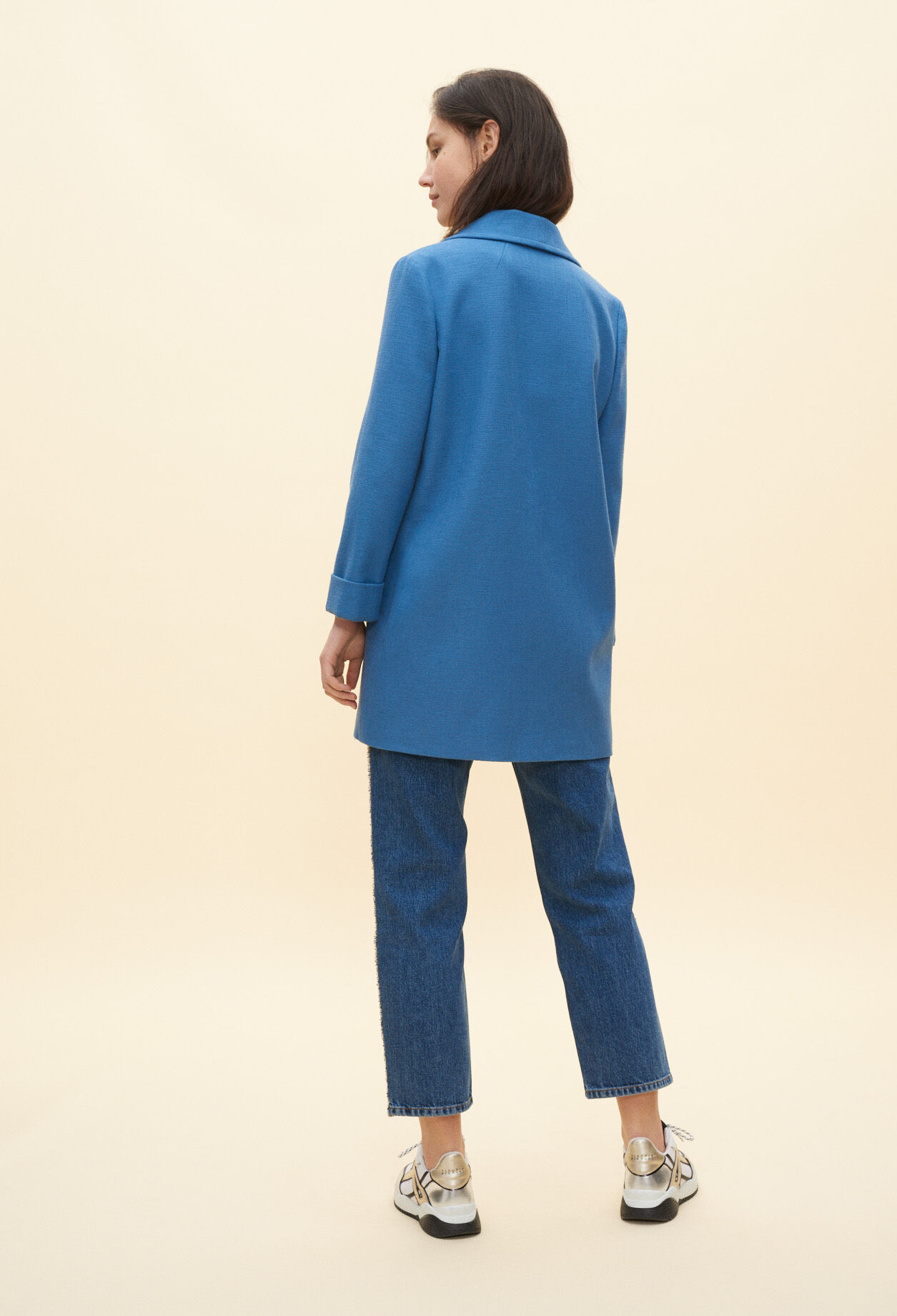 Mid-length cotton coat