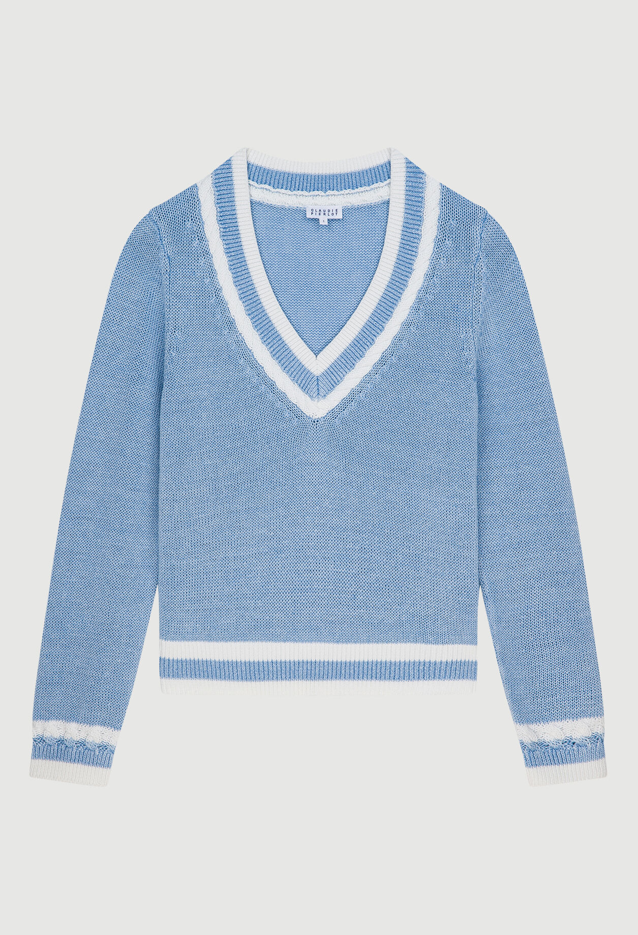 Sky blue linen jumper