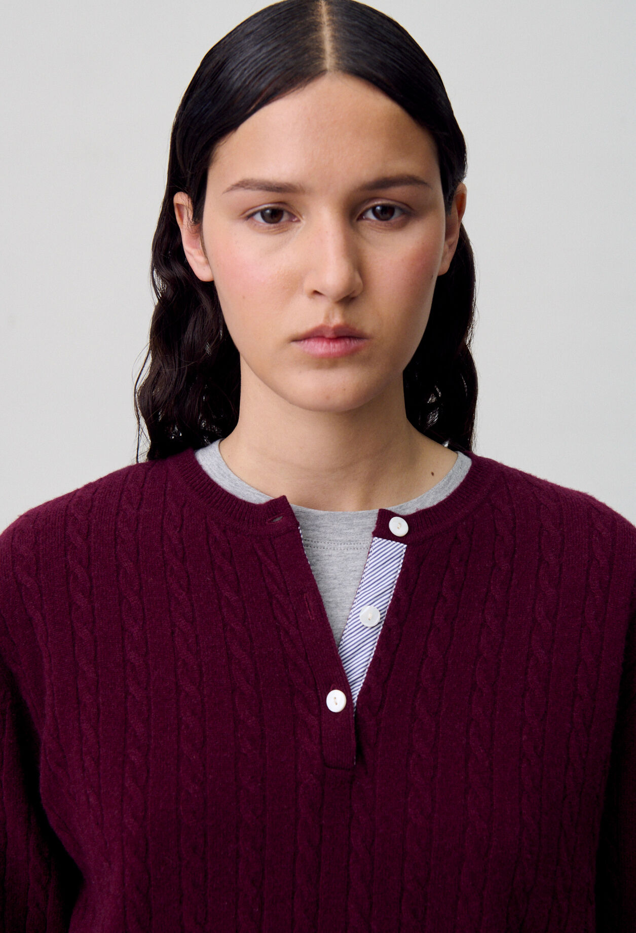 Henley Knit Sweater Henley Knit Sweater