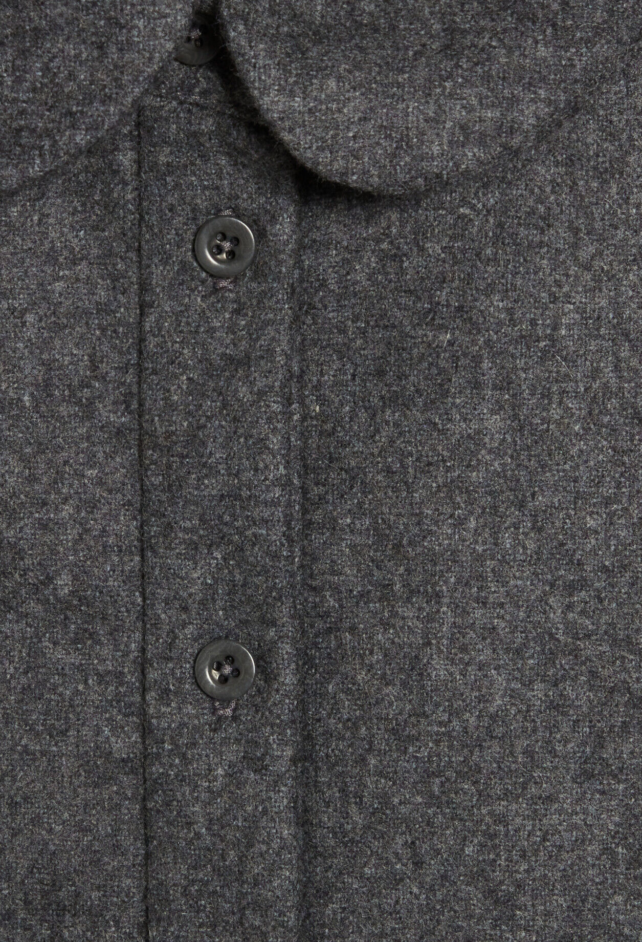 Pale grey knitted removable collar