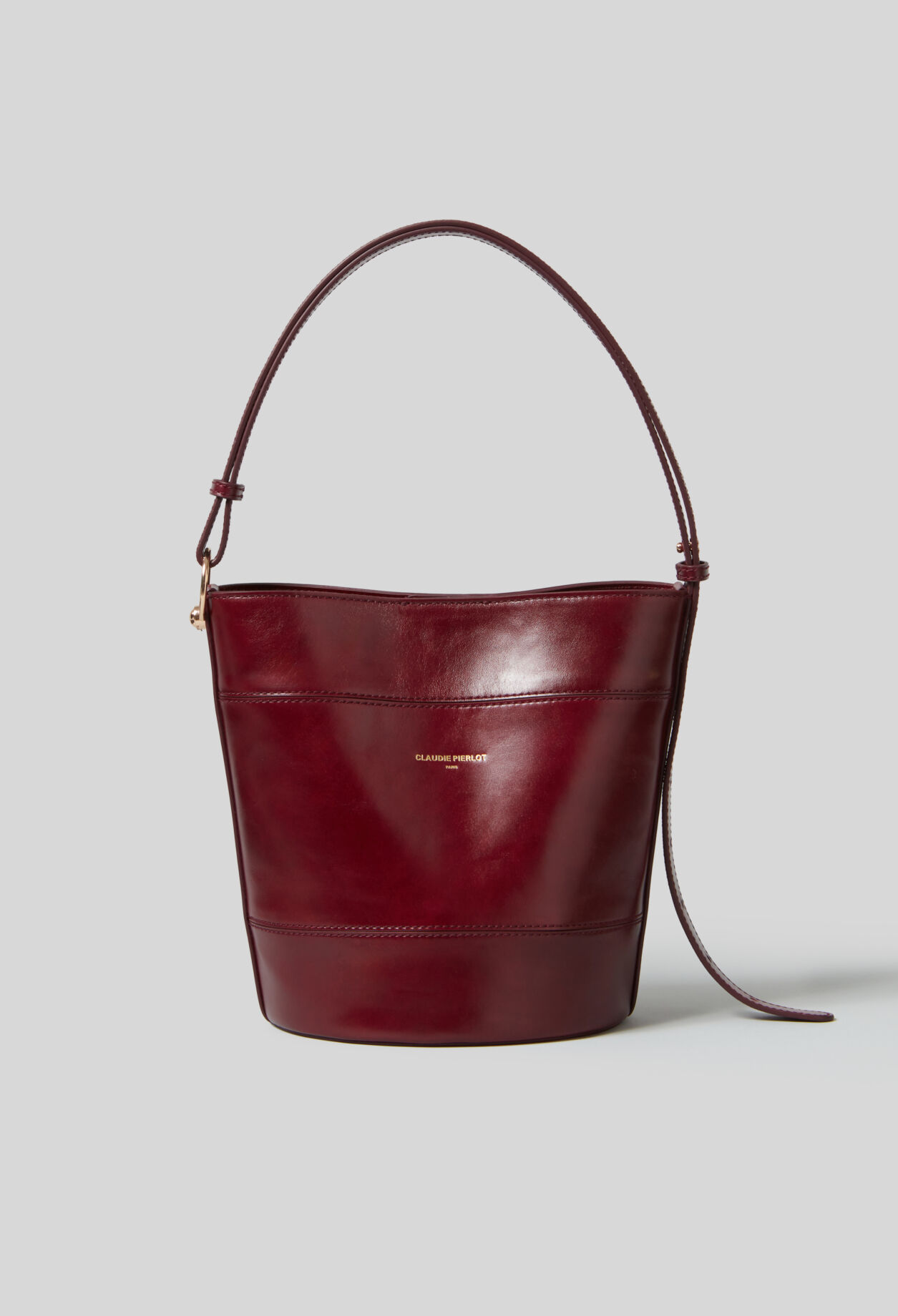 Solveig leather bucket bag