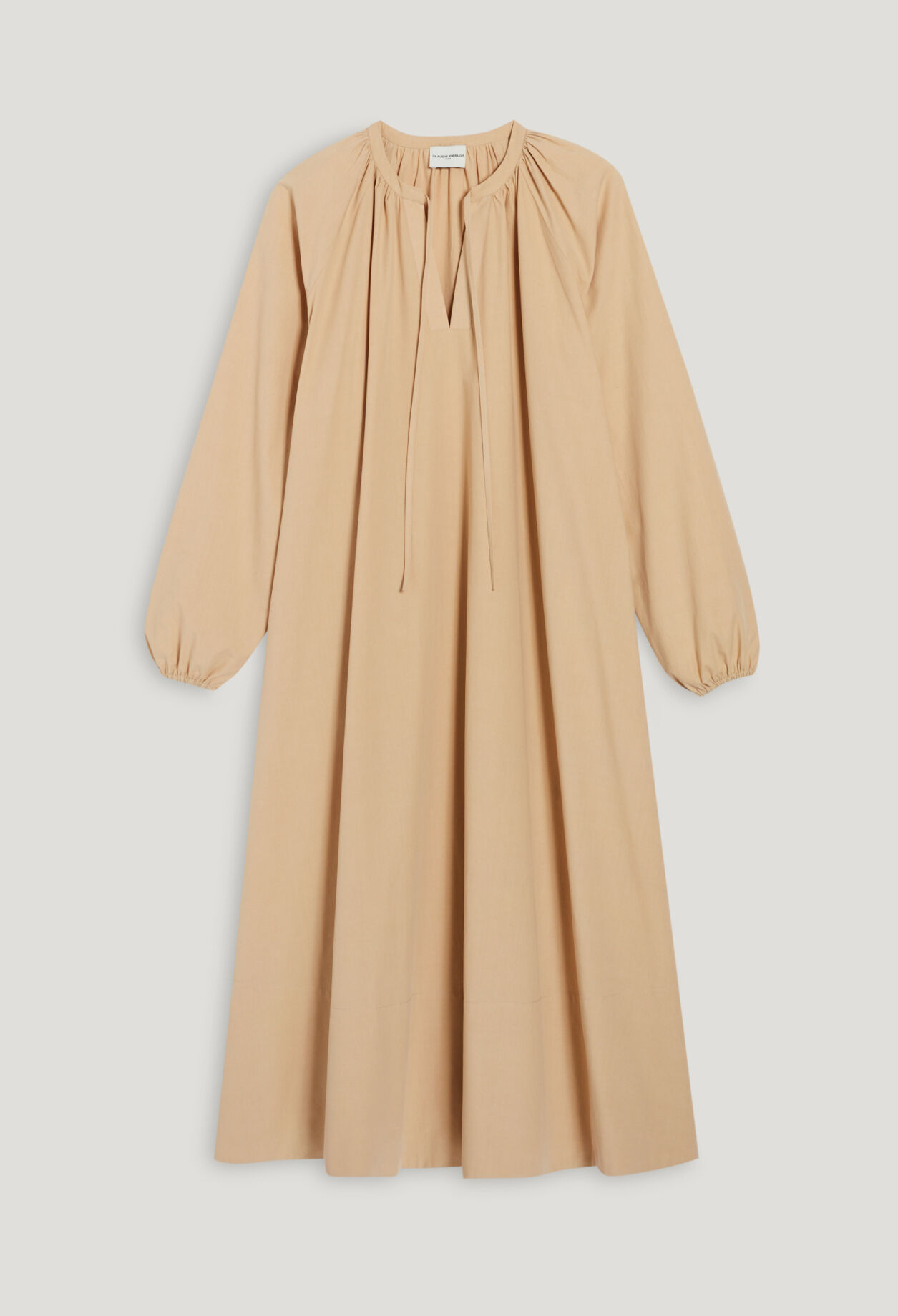 Sand oversized maxi dress