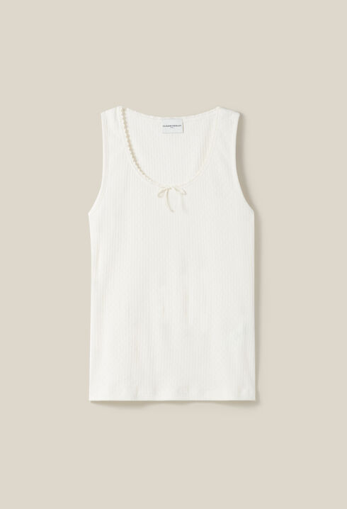 Ecru Lace Tank Top