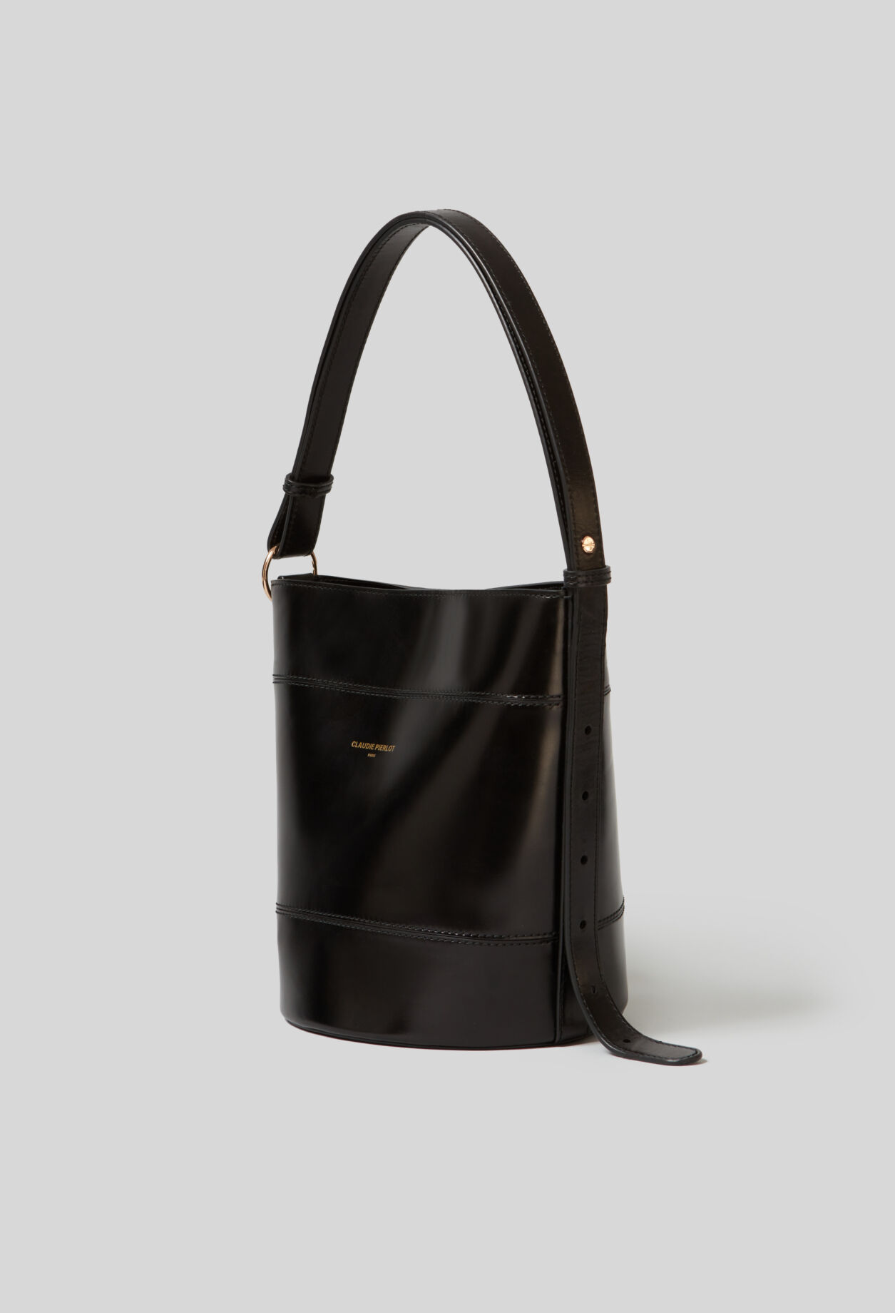 Solveig leather bucket bag