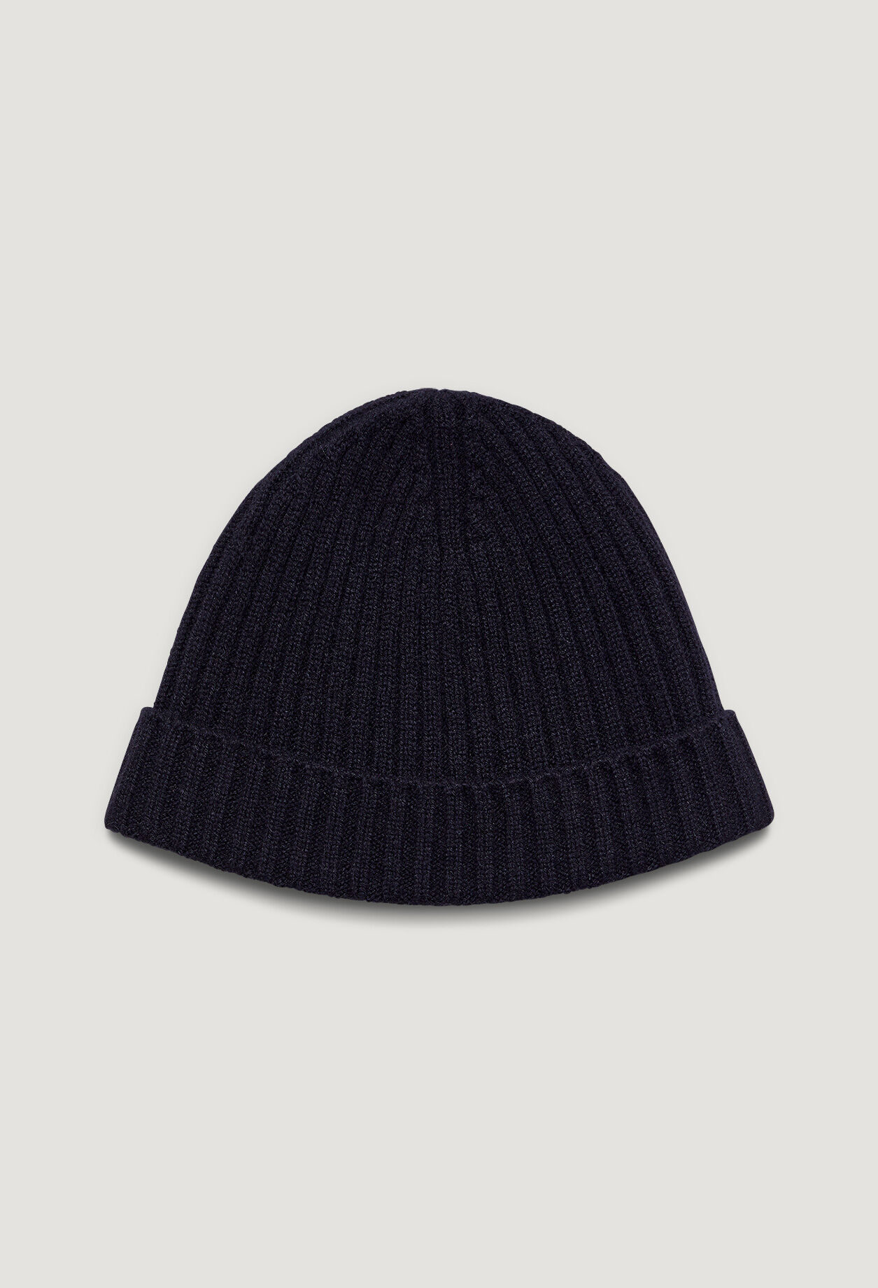 Ribbed cashmere beanie hat Ribbed cashmere beanie hat