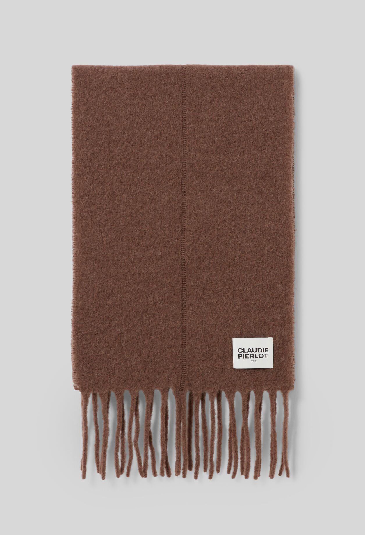Bicolour scarf with fringes Bicolour scarf with fringes