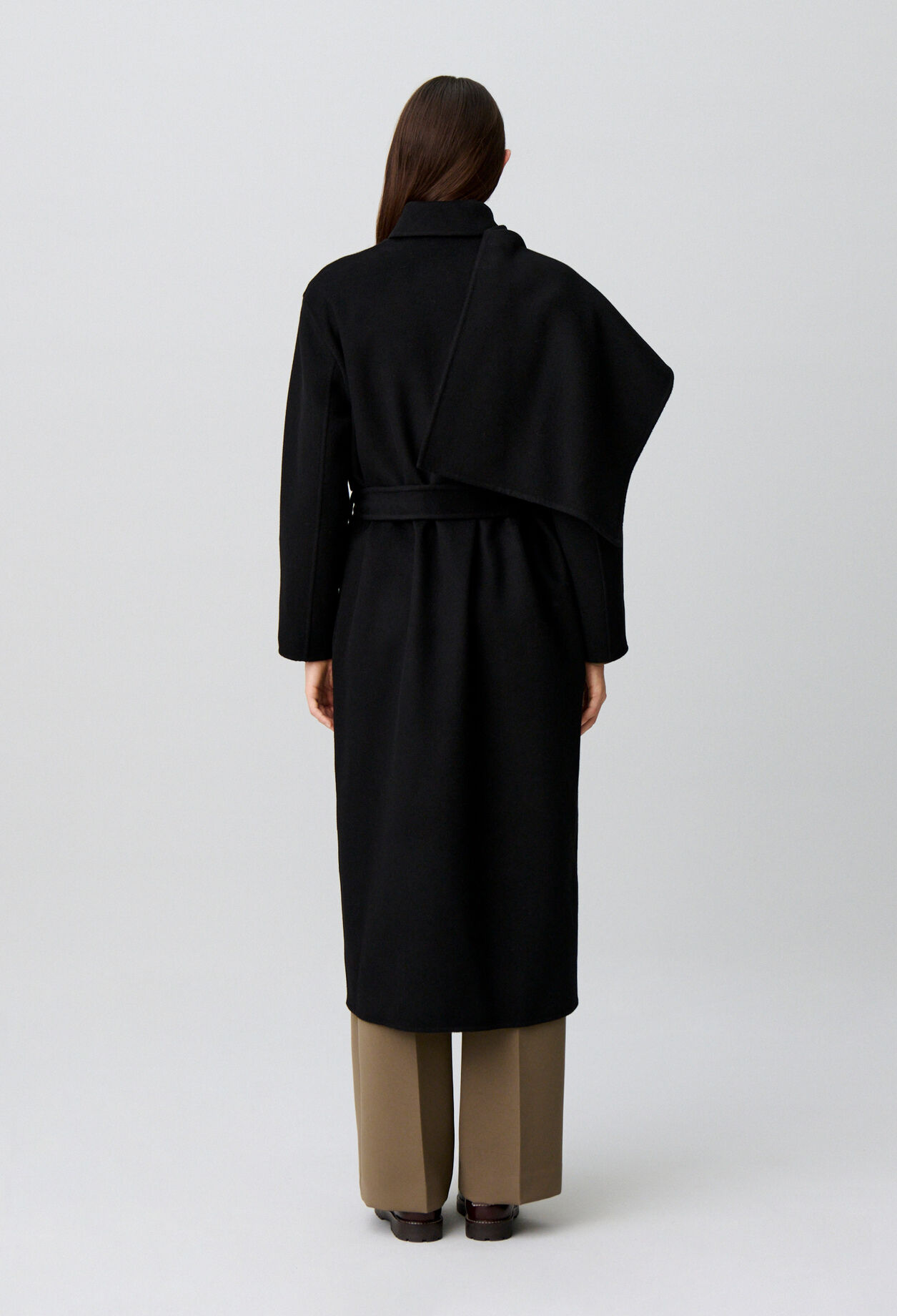 Long draped coat
