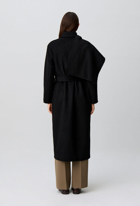 Long draped coat
