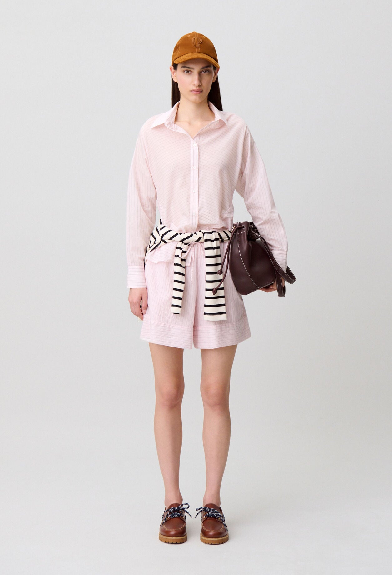 Ruffled back shirt
