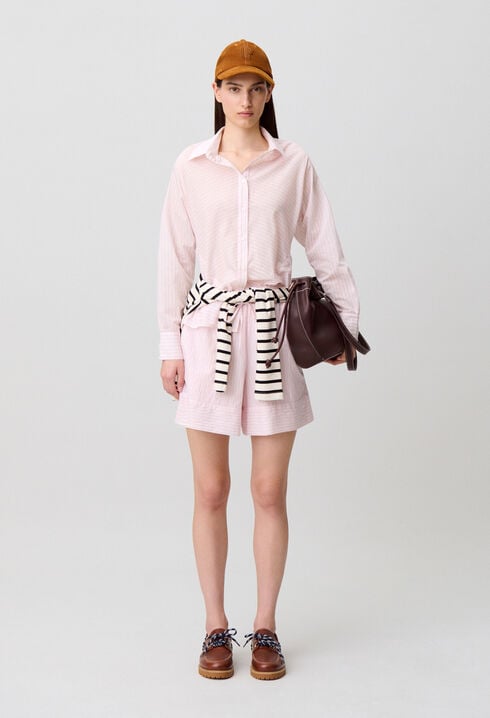Ruffled back shirt