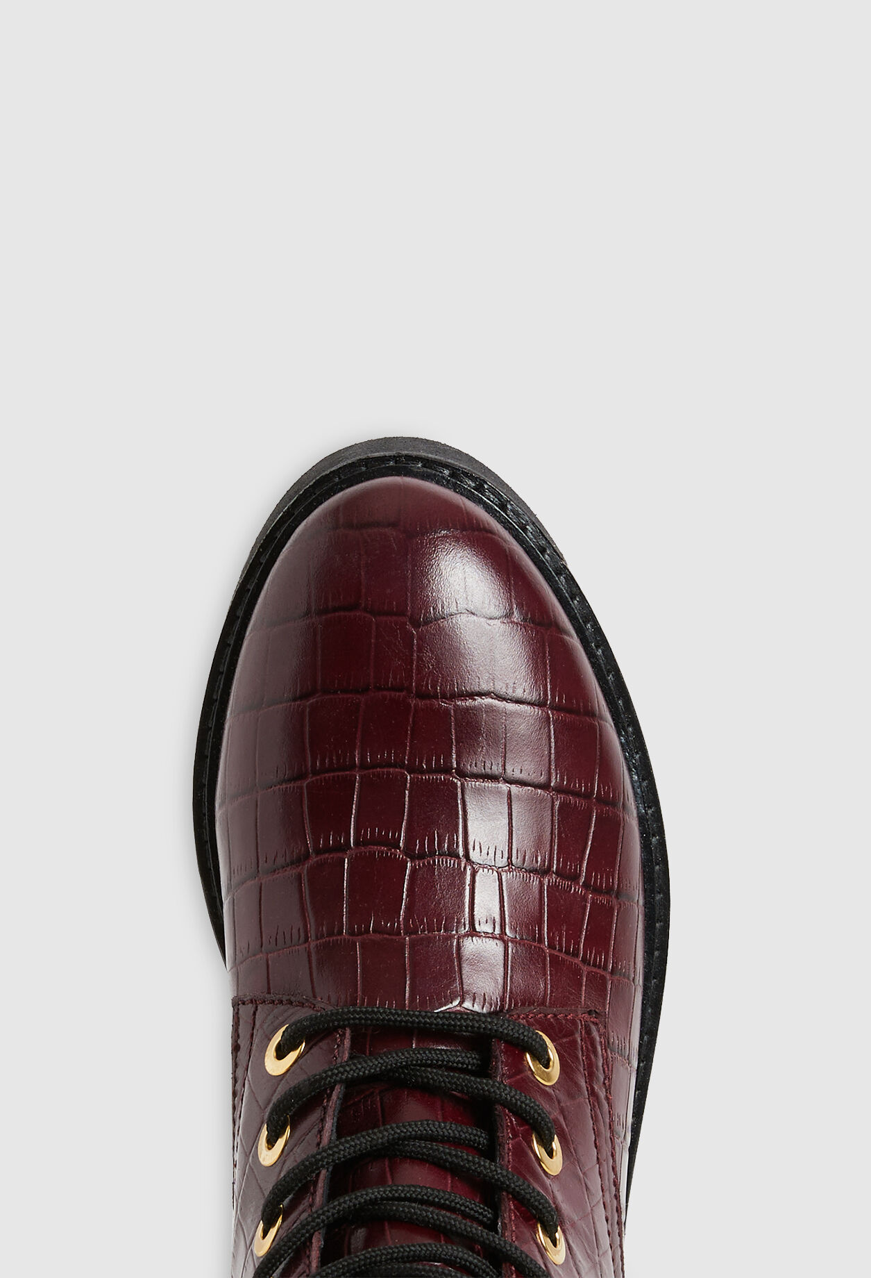 Boots montantes à lacets