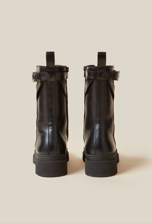 High Leather Ranger Boots