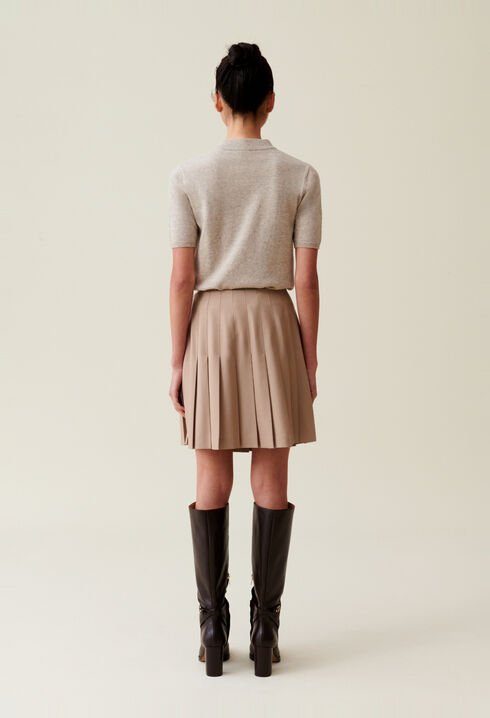 Pleated Mini Skirt